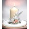 kevinsgiftshoppe Ceramic Couple Of Doves 3" Pillar Candle Holder Wedding Decor  Wedding Favor Anniversary Decor